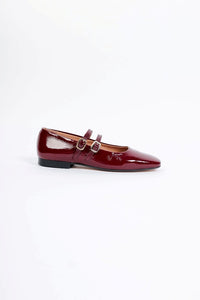 CANDY BORDEAUX - Double Straps Mary Jane KMB shoes