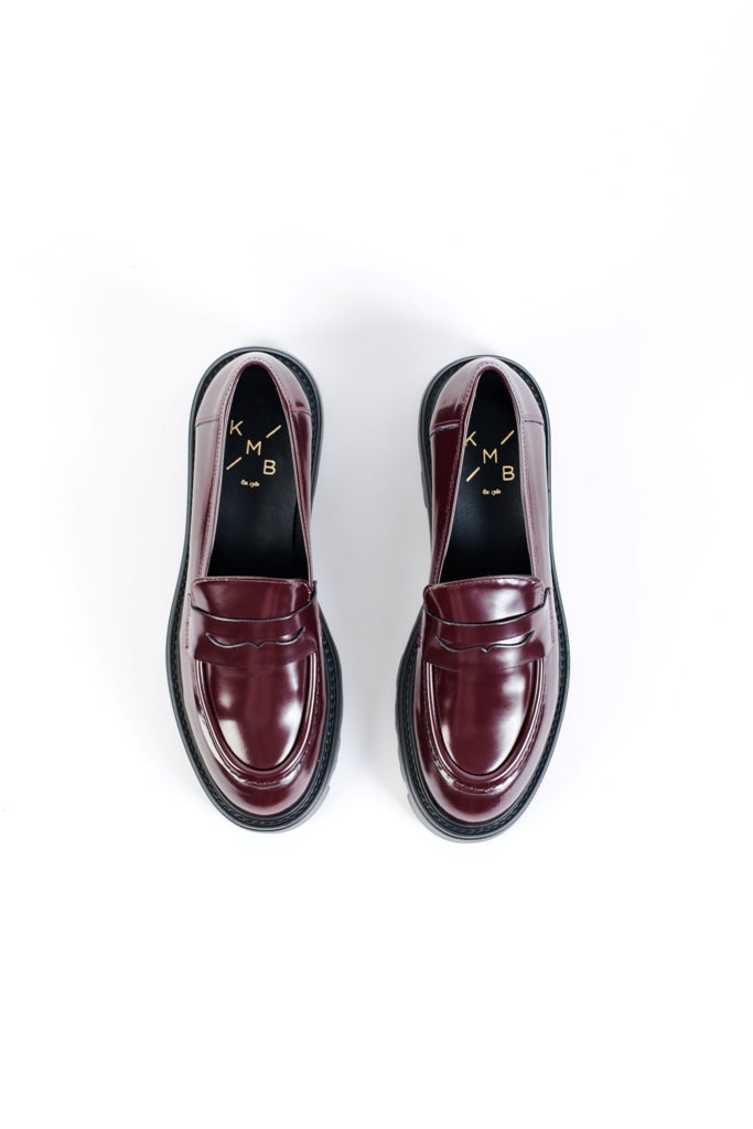 LISSY BORDEAUX- Extra Light Round Toe Loafer KMB shoes