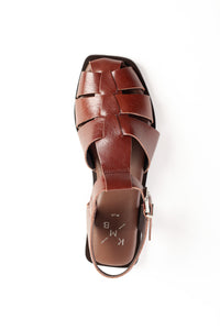 ADENA CHOCOLATE - Fisherman Slingback Sandals