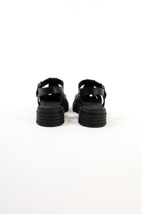 CALA STUDS BLACK- Chunky Fisherman Sandals with Studs