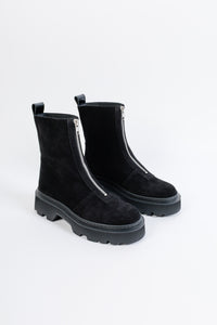 BARBARA BLACK - Extra Light Zip Front Boots KMB shoes