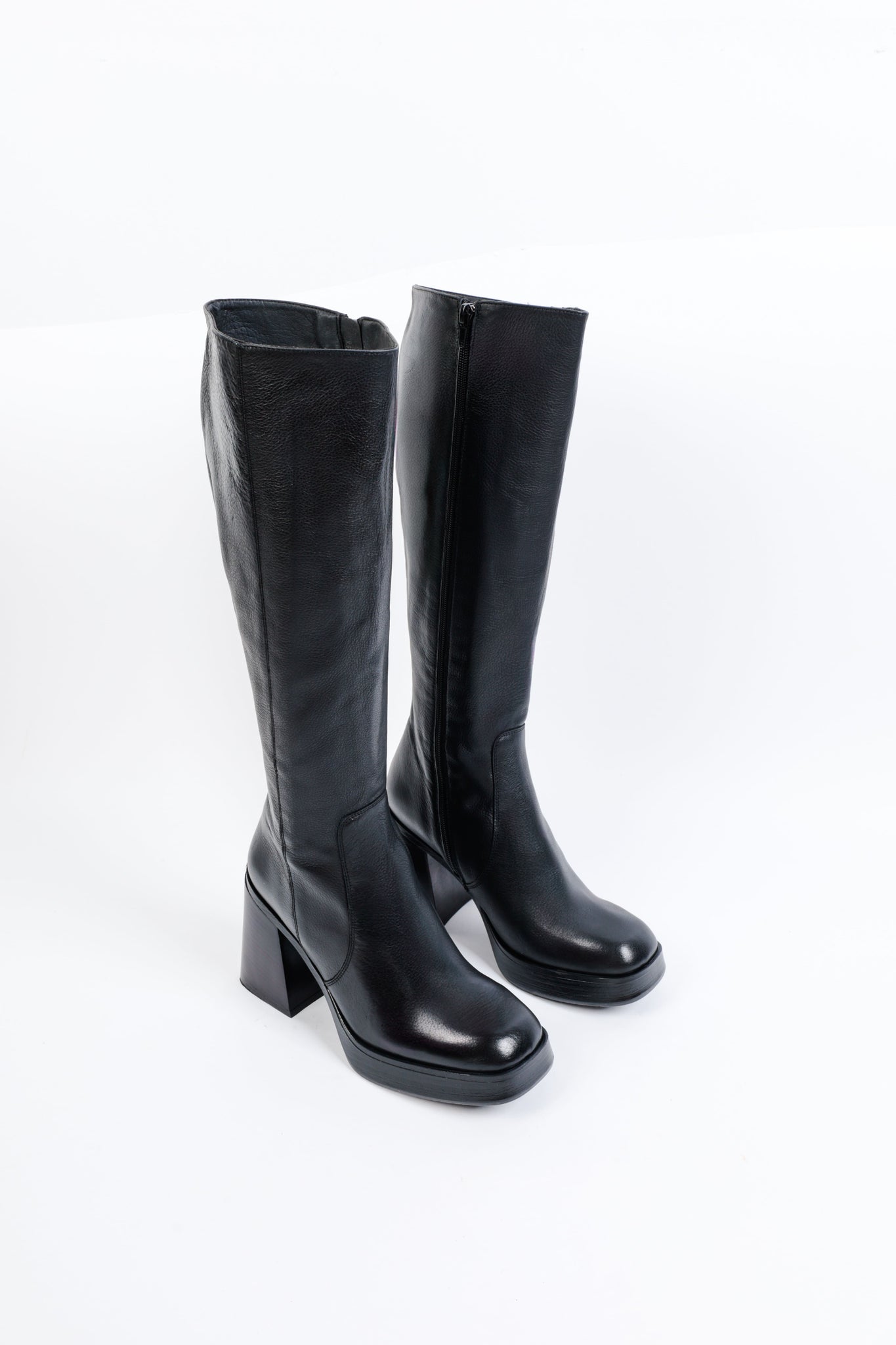 Macy's black knee high boots best sale