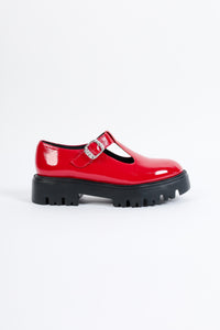 SALOME RED- T-Bar Shoes KMB shoes