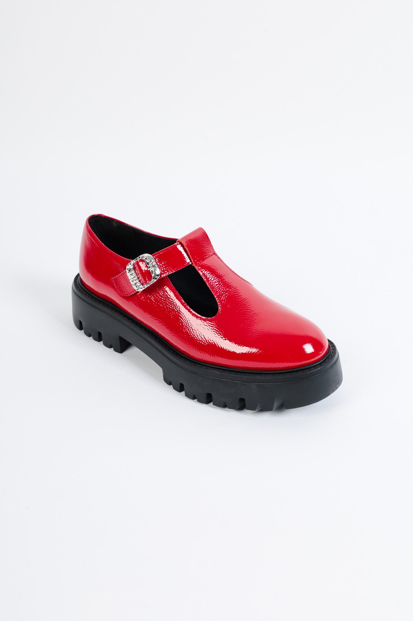 SALOME RED- T-Bar Shoes KMB shoes